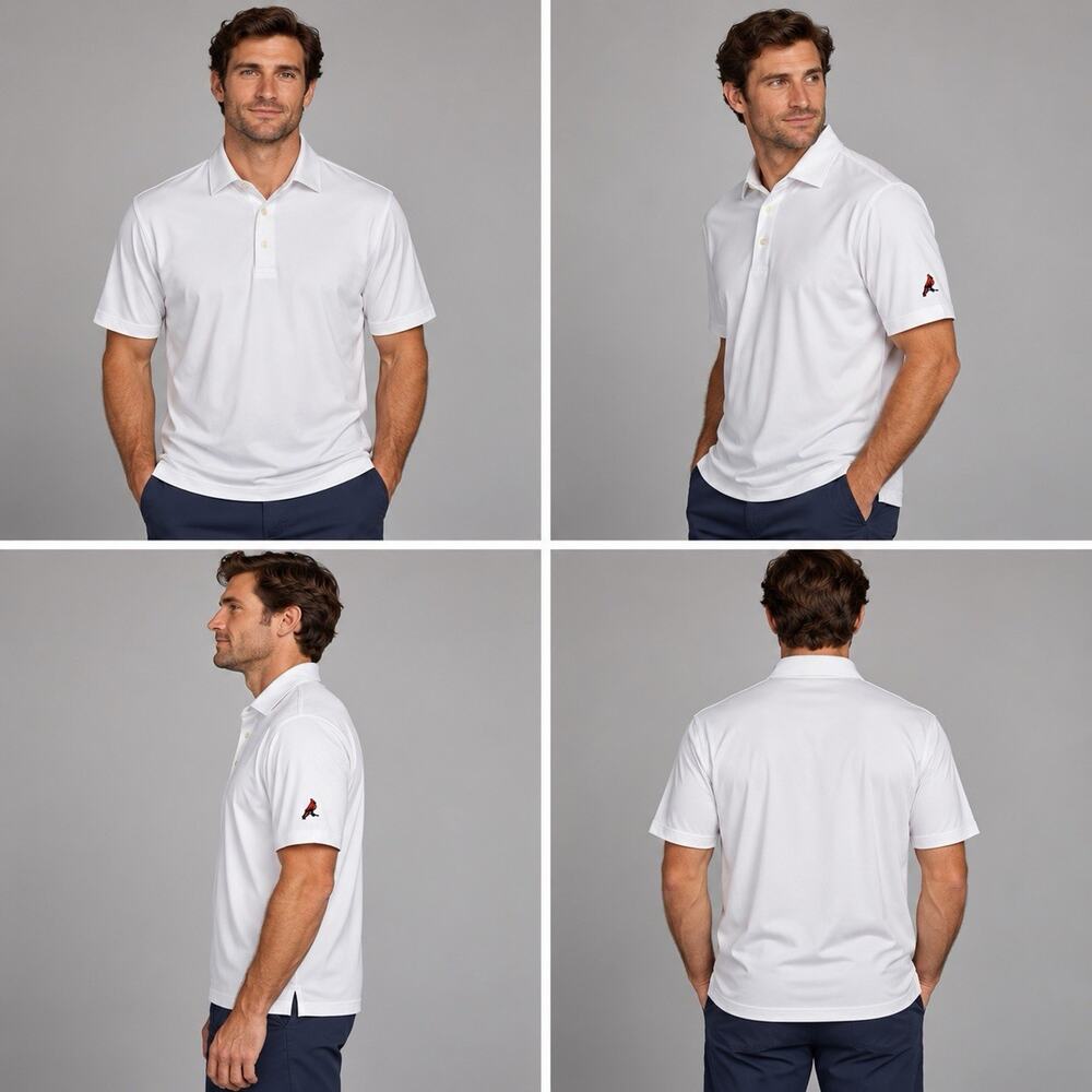 Peter Millar Summer Comfort Men’s XL White Golf Polo Embroidered Logo